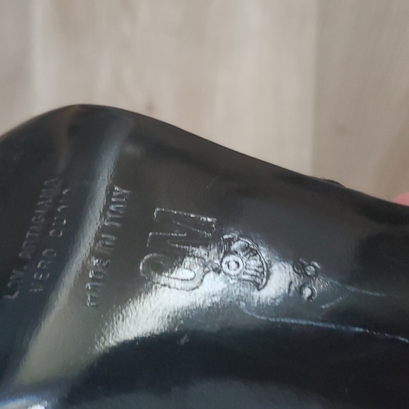 EUC Claudio Merrazi Glitzy Satin Kitten Heel Mules - Picture 7 of 11